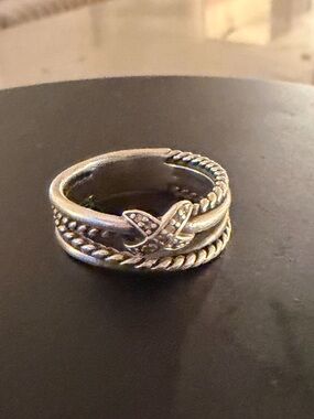 David Yurman X Collection Diamond Sterling Silver Ring